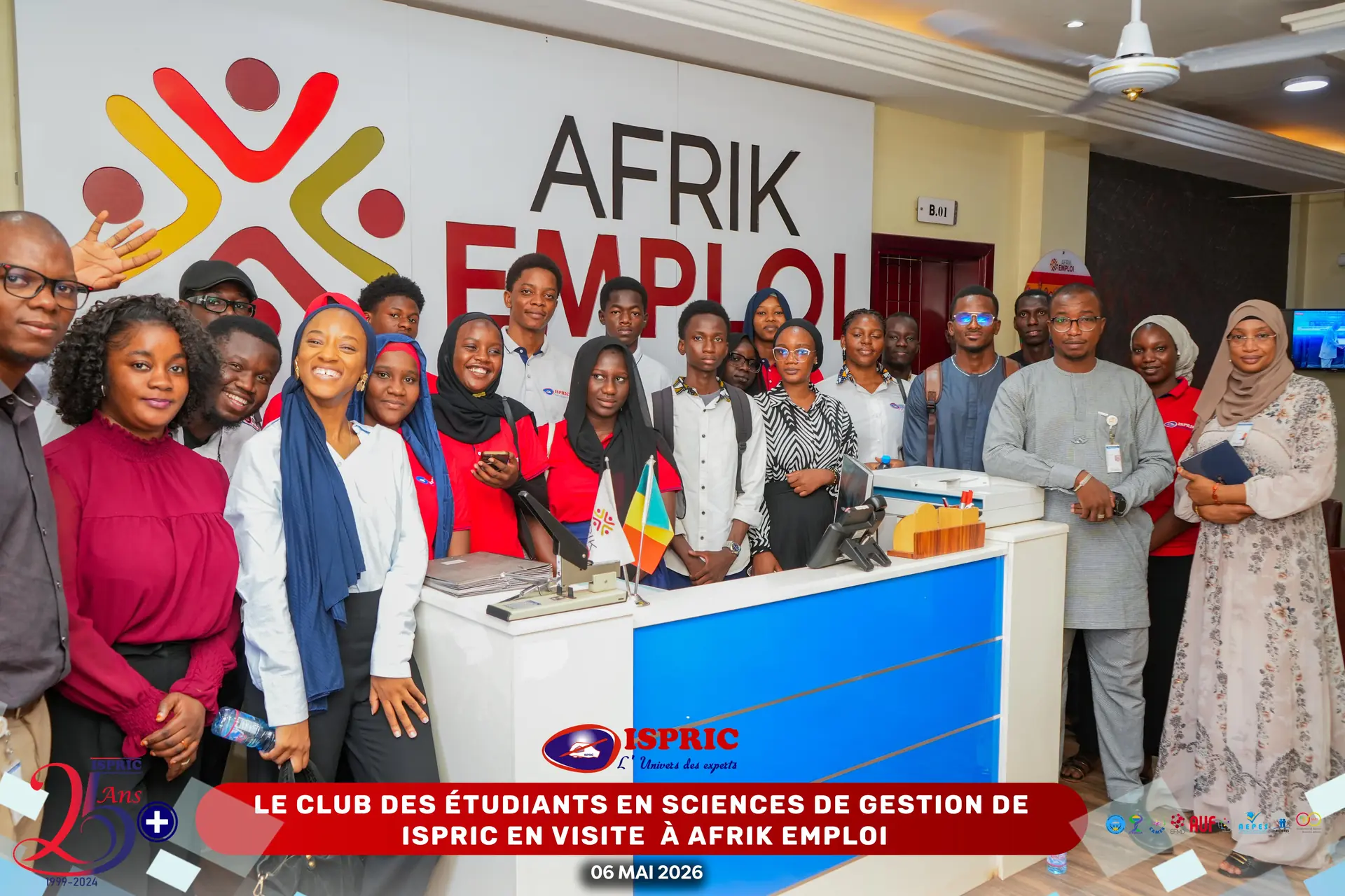 Visite dynamique à AFRIK EMPLOI : les étudiants de l’ISPRIC à l’honneur !